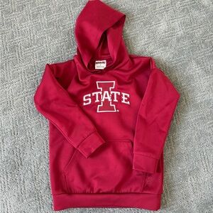 Red 'I State' Hoodie - Athletic Pullover
